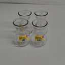 Glass Vase Teal, Clear, Blue 3 Pack