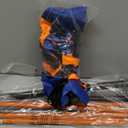 NERF Pro Pass Football Target Toss Net - Kids Football Passing Game Set - 5' x 2' Target Net with Ground Stakes + (1) Junior 8.5" Inch Ball Included - Indoor + Outdoor Youth Game