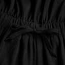 Milumia Women Casual Rainbow Stripe Print Cami Romper Knot High Waist Sport Jumpsuit (Black, L)