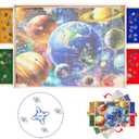 Puzzle Board with Drawers Rotatable 360-Degree Wheels and Cover 30" x 22" 1000 Piece Wooden Jigsaw Puzzle Table Storage Organizer Portable Lightweight Design