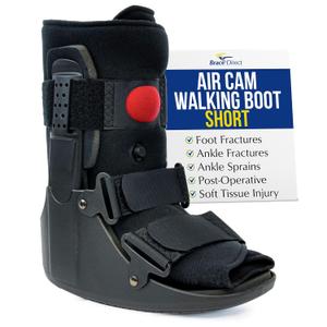 Brace Direct Short Air CAM Walking Boot for Broken Foot & Sprained Ankle, Small