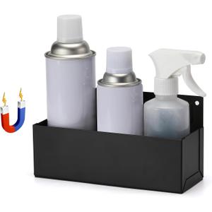 AIRTOON Magnetic Aerosol Spray Can Holder, Magnetic Bottle Holder for Garage, Workspace and Home, Black