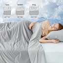 Cozy Bliss Cooling Comforter Queen Size, Reversible Lightweight Cooling Blankets for Hot Sleepers and Night Sweats, Q-Max>0.45 Soft Breathable Silky Smooth Summer Comforter, Cool Grey, 90"x90"