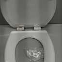 Mayfair Cassel Slow Close Toilet Seat, Easy Clean, Non Slip Premium Wood Seat, Easy Install, Made in USA, Elongated, White