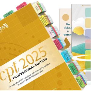 Upgraded Index Tabs for CPT 2025 Professional Edition (AMA), 96 Book Tabs, Color-Coded with Alignment Card & Page Numbers Sheet & Bookmark, Laminated Durable, Book Not Included Upgraded Index Tabs for CPT 2025 Professional Edition (AMA), 96 Book Tabs, Color-Coded with Alignment Card & Page Numbers Sheet & Bookmark, Laminated Durable, Book Not Included