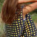 Gacaky Women's Fuzzy Sherpa Fleece Vest Checkered Polar Fleece Jacket Cozy Sleeveless Cardigan Zipper Outerwear Navy L (Blue, L)