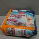 Simple Solution Disposable Dog Diapers, Female Dog Diapers, Puppy Potty Training, Incontinence and Heat Cycle Protection, Large Diapers for Dogs, 18-27 Inch Waist, 30 Count