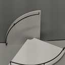 Corner Floating Shelves, Rustic Brown Wood, Set of 2, Wall Mount Storage with Guardrail for Bathroom Kitchen Living Room (White)