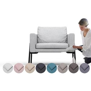 comfortly | Cover for Koarp Armchair, Replacement Slipcover, Heavy Duty 3 pcs Cover, Pets and Stain Proof Durable Nano-Tech Fabric, Easy to Clean & Replace (Cashmere Blends - Silver)