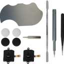 Professional Joystick Replacement Kit with T5 Screwdriver and Silicone Thumb Grip Caps for Oculus Quest 2 Controller(11 in one) - Upgraded Maintenance Tools Included