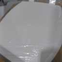 Mayfair Cassel Slow Close Toilet Seat, Easy Clean, Non Slip Premium Wood Seat, Easy Install, Made in USA, Elongated, White