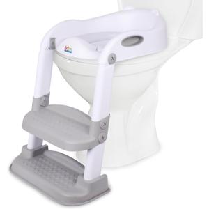 Step Up 2 N 1 Potty Training Seat, Upgrade Toddler Toilet Seat for Kids Boys Girls, Potty Training Toilet, Splash Guard Anti Slip Pad Step Stool