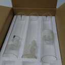 6-Pack Glass Hurricane Candle Holders with 6 Taper Candles - 11.81" Tall Windproof Candle Holders Set, Clear Cylinder Candle Sticks for Wedding Centerpieces,Birthday Party(6, 2.56" Wide x 11.81" Tall)