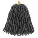 GUOHUI Super Light Butterfly Locs Crochet Hair 10 Inch 6 Packs Pre-Looped Soft Distressed Faux Locs Braids for Women Kids (10 Inch,2#)