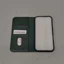 TUCCH Wallet Case for iPhone 16, Kickstand PU Leather Flip Folio Cover with 3 Credit Card Holder RFID Blocking [Shockproof TPU Interior Case] Compatible with iPhone 16 5G 2024, Dark Green