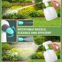 Uten Cordless Electric Sprayer - 2L Rechargeable Electric Spray Bottle, Lightweight Portable Sprayer, Multi-Use for Cleaning, Watering, Disinfecting