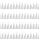 100 Pcs Bookmark Tassels Bulk White Soft Craft Silky Handmade Mini Tassels for Jewelry Making with Loops for DIY Craft Accessory Dress Decoration