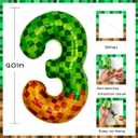 6 x Pixel & TNT Theme 40in Giant Number Balloons - Foil Mylar Birthday Party Decorations for Kids Adults Cumpleaos, Block Style Pixel Art Shape Balloon Decor Supplies (Pixel, Number 3)