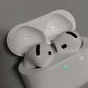 Apple AirPods 4 Wireless Earbuds, Bluetooth Headphones, Personalized Spatial Audio, Sweat and Water Resistant, USB-C Charging Case, H2 Chip, Up to 30 Hours of Battery Life, Effortless Setup for iPhone