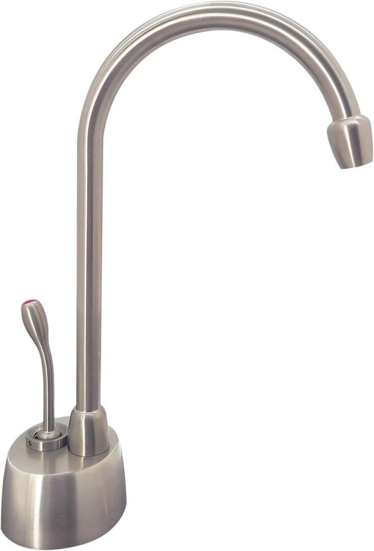 Westbrass D271-NL-07 Velosah 9" 1-Handle Hot Water Dispenser Faucet (Tank sold separately), Satin Nickel