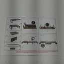 Computer Monitor Stand Riser for 2, Dual, Double, 3, Triple, Multi, Multiple Desktop Monitors with Adjustable Length & Angle, Laptop Corner Stands Lift Organizer, Long Wood Black Shelf Desk Storage