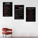 Motivational Wall Art Office Decor Core Values Inspirational Canvas Prints The Elements of Success Positive Picture Posters for Living Room Office Workplace Artwork Ready to Hang [48''W x 24''H]