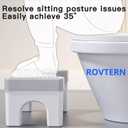 6.7 Inch Step Stool,ROVTERN Portable Plastic Foot Stool,ROVTERN Non-Slip Potty Stool for Bathroom
