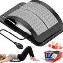 teepten Back Stretcher for Lower Back Pain Relief, Adjustable Lumbar Traction Device, Ergonomic Spine Board with Acupressure Points, Back Massager for Spinal Decompression and Scoliosis