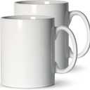 Large Coffee Mugs, 22 OZ(650ml) Extra Coffee Mug Set of 2, Smooth Ceramic Boss Cups, Big Capacity and Large Handle, for Dad Men, White