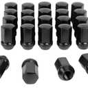 M14x1.5 Lug Nuts Replacement for Chevy Silverado 1500 Sierra 1500 Ram 1500 2500 Tahoe GMC Jeep Grand Cherokee Dodge Buick Cadillac,14x1.5 Black Lug Nuts One-Piece OEM/Stock Style, GM 9596070 611-236