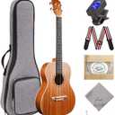Ranch Baritone Ukulele 30 inch Ukelele Instrument Kit for Beginners Starter Pack Bundle Gig bag, Tuner, Strap, Adjustable Tool Set