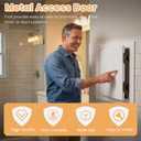 Access Panel for Drywall, 20 x 20 inch Wall Hole Cover Aluminum Alloy White