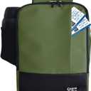 Bellanca Air Canada And WestJet Personal Item Size Backpack Under Seat Carry-on Bag Flair Airlines Hand Luggage (Khaki, 16x12x6In)