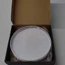 9" Oak Wood Bathroom Tray for Counter, Vanity Tray for Perfume Lotion Candle Makeup Jewelry Sink Soap Holder Turntable Dresser Organizer Countertop Coffee Table Decor Organization and Storage White