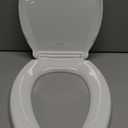 KOHLER 4636-RL-0 Cachet ReadyLatch Elongated Slow Close Toilet Seat, Soft Close Toilet Seat Quiet Lid, Contoured Grip-Tight Bumpers Installation Hardware, Apartment Essentials, White