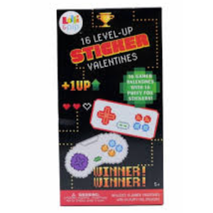Lolli & Pip™ Video Games Sticker Valentines Day Cards, 16 ct 
 2 Pack