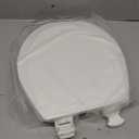 Bemis 500EC Durable Wood Toilet Seat with Easy Clean Hinges, Made in USA, Round, White