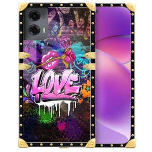 DAIZAG Compatible with Moto G 5G 2024 Case,World in Flowers Retro Luxury Elegant Gold Decoration Soft Anti-Scratch Protective Case for Motorola Moto G 5G 2024