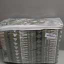 VAPUTAR Boho Quilts King Size, Stripe Reversible King Quilt Set, Lightweight All-Season Coverlet & Boho Bedspread- 3 Piece/Green (King (98"  106"))