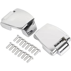 1 Pair Chrome Motorcycle Tour Pack Trunk Hinges for Harley Touring Road King Street Electra Glide FLHT FLHX Trike 1988-2013