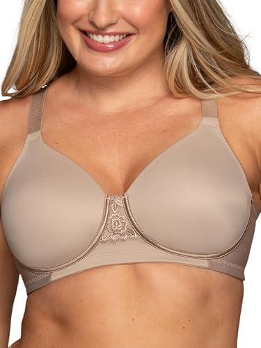 Vanity Fair Women's Full Figure Beauty Back Smoothing Bra, 4 Way Stretch Fabric, Lightly Lined Cups up to H 42D