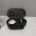 Ultrasonic Retainer Cleaner with Cleaning, Pumping, and Air-Drying Functions, 45kHz Retainer Cleaner Machine, 200ml Denture Cleaner for Dentures, Mouth Guards, Braces, Toothbrush Heads, Jewelry (Deep Black)