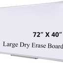 72 x 40 Inch Large Magnetic Whiteboard for Wall - Anti-Ghosting Dry Erase Board for Office Collaboration, Classroom Teaching & Agile Management - Silver Aluminum Frame (6 x 3.3 Ft)