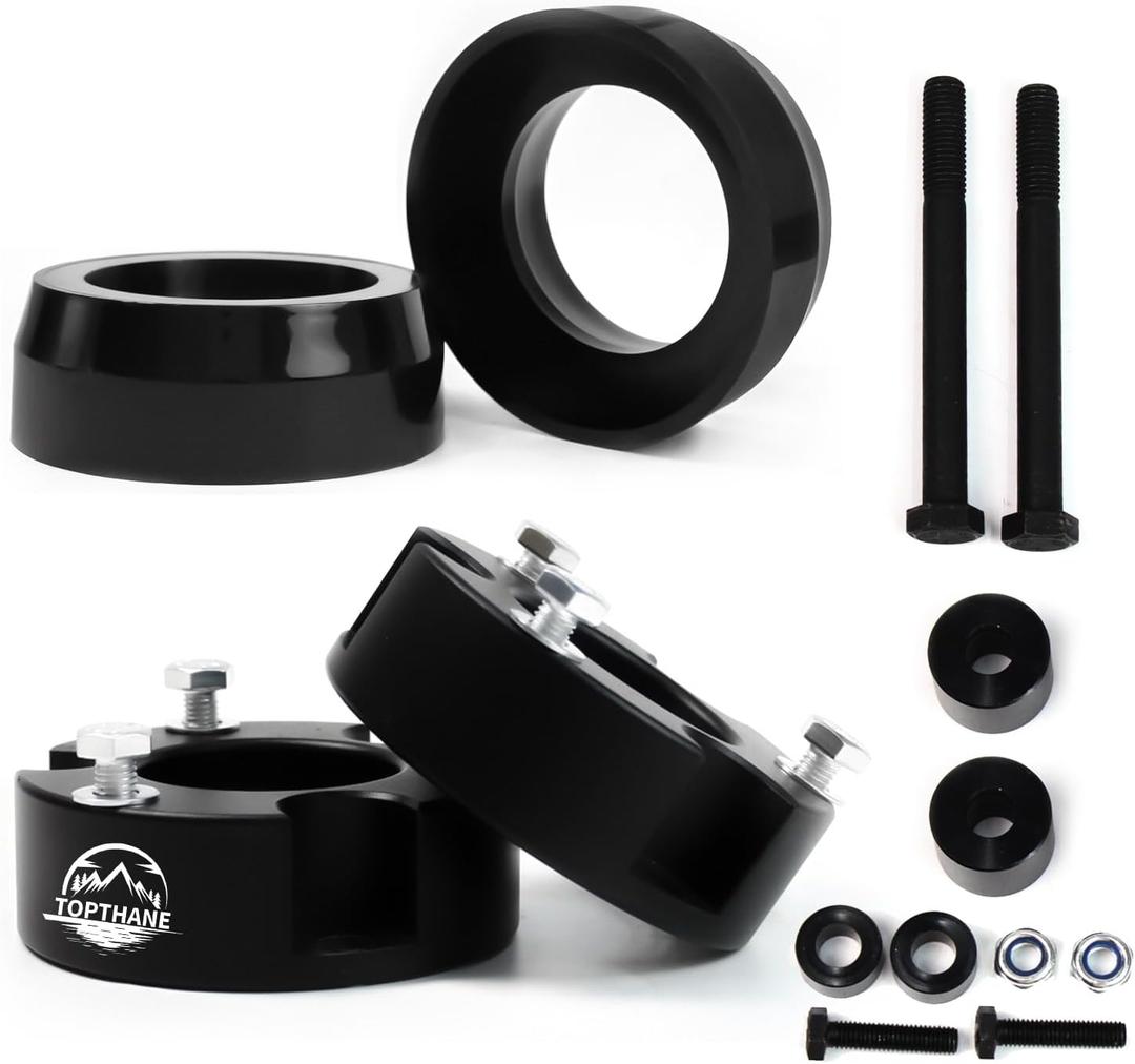 Leveling Lift Kits for 2003-2024 Toyota 4Runner 2007-2015 FJ Cruiser 2WD 4WD, 3" Front Suspension Strut Spacers and 2" Rear Polyurethane Coil Spring Spacers Fit