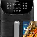 COSORI Pro Gen 2 Air Fryer 5.8QT, Upgraded Version with Stable Performance & Sleek New Look, 13 One Touch Functions, 100 Paper & 1100 Online Recipes, Dishwasher-Safe Detachable Square Basket, Black