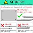 AKIT Compatible with MacBook Air 13 Inch Case M1 2022 2021 2020 2019 2018 A2337 A2179 A1932, Pattern Hard Shell Laptop Case+Screen Protector+Keyboard Cover for Mac Book Air 13.3 Inch, SumPink
