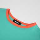 miduo Womens Long Sleeve Tops Color Block Stitching Casual Loose Fit Crew Neck Shirts Blouses (XXL)