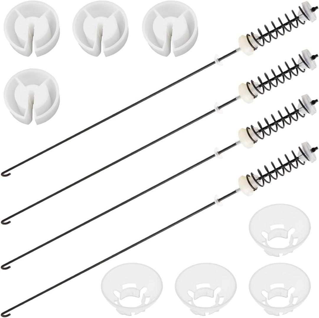 4Pcs Washer Suspension Rod Kit For Roper RTW4516FW1 RTW4516FW0 RTW4516FW2 RTW4641BQ1 RTW4641BQ0