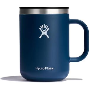 Hydro Flask Coffee Mug  Insulated Stainless Steel, Non Spill, Leak Resistant Travel Mug 24 Oz Indigo Blue