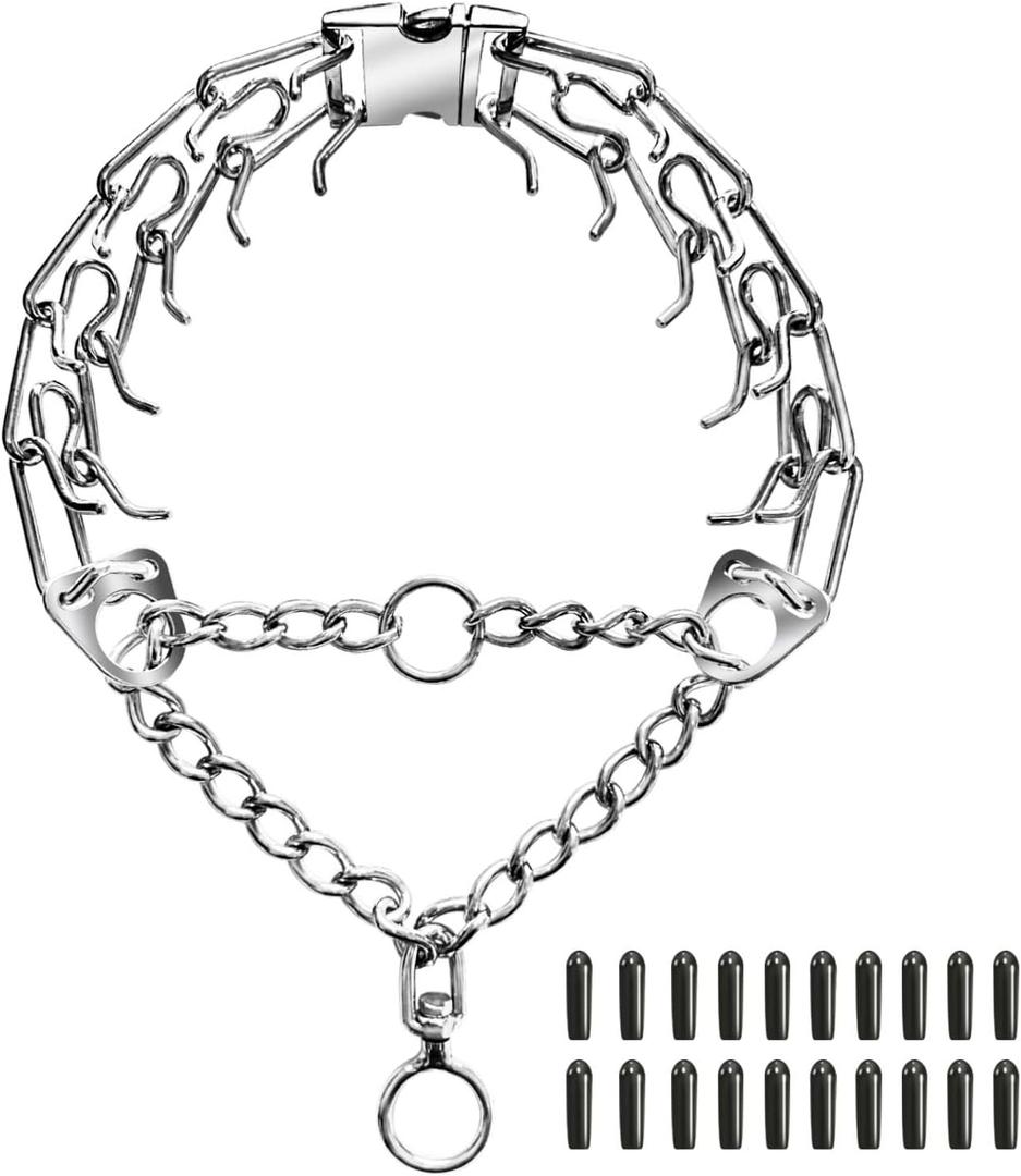 Adjustable Dog Collar, Stainless Steel Collar, Dog Collar with Quick Release Buckle for for Small, Medium Large (L) Adjustable Dog Collar, Stainless Steel Collar, Dog Collar with Quick Release Buckle for for Small, Medium Large (L)